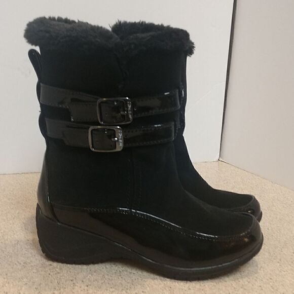 👍 Khombu Black Boots Size 6.   S2 - Picture 1 of 4